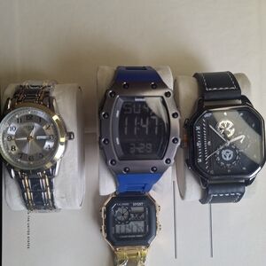 4 Mens Watches - Digital And Analog
